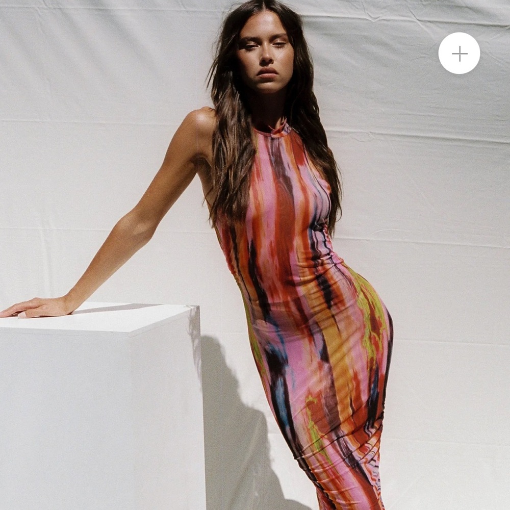 SNDYS St Barts Mesh MIDI Dress